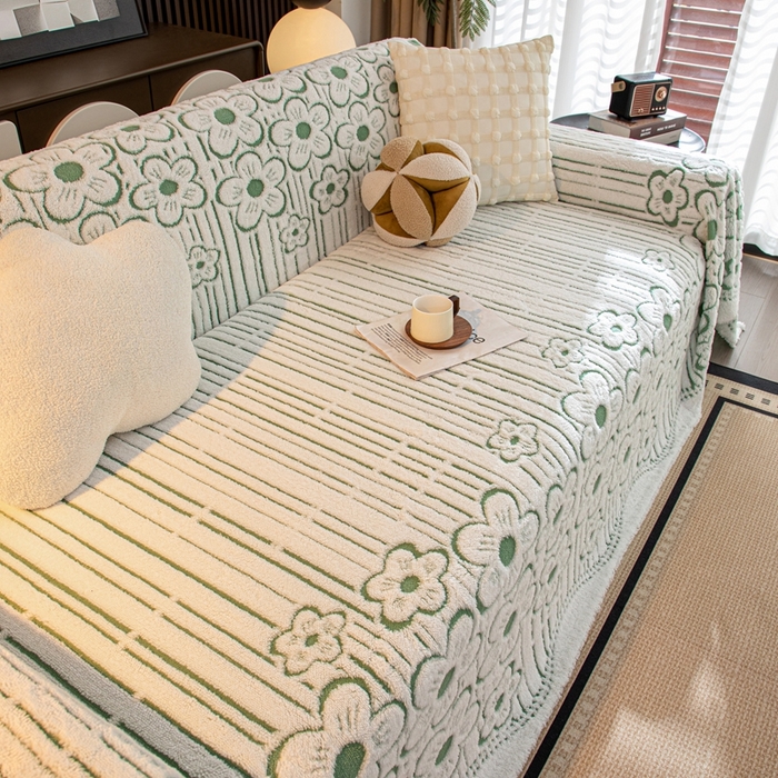 91家纺网 家纺一手货源 找家纺 （总）沐沐家纺 2026新款花沁沙发巾