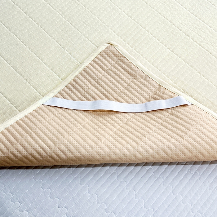 91家纺网 家纺一手货源 找家纺 （总）拾小柒 2025新款纯色全棉色织水洗棉防水隔尿床护垫床盖