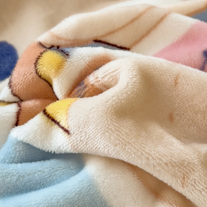 91家纺网 家纺一手货源 找家纺 丝羽坊 2025新款A类大版牛奶绒印花四件套 布偶熊