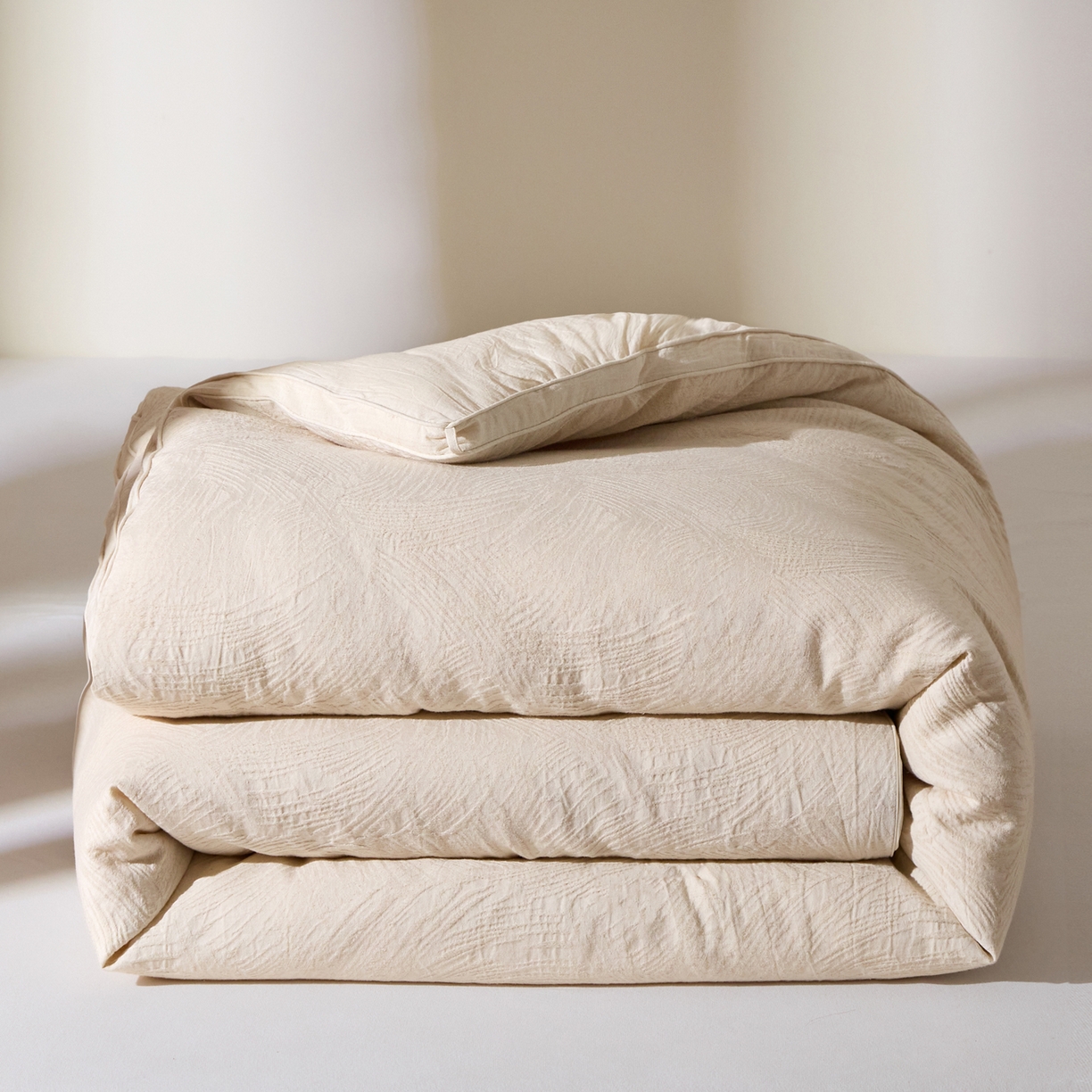 91家纺网 家纺一手货源 找家纺 （总）一加一 2025新款棉麻大提花抗菌被子被芯