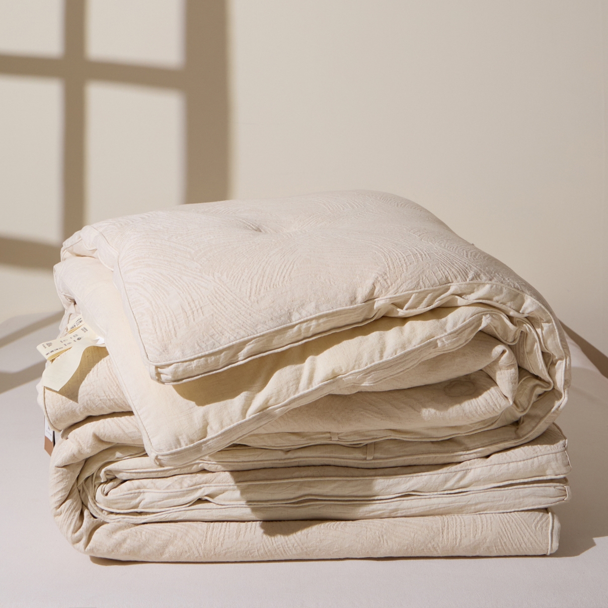 91家纺网 家纺一手货源 找家纺 （总）一加一 2025新款棉麻大提花抗菌被子被芯