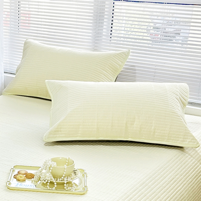 91家纺网 家纺一手货源 找家纺 （总）拾小柒 2025新款纯色全棉色织水洗棉防水防头油枕套