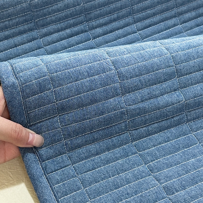 91家纺网 家纺一手货源 找家纺 拾小柒 2025新款纯色全棉色织水洗棉防水防头油枕套 牛仔蓝