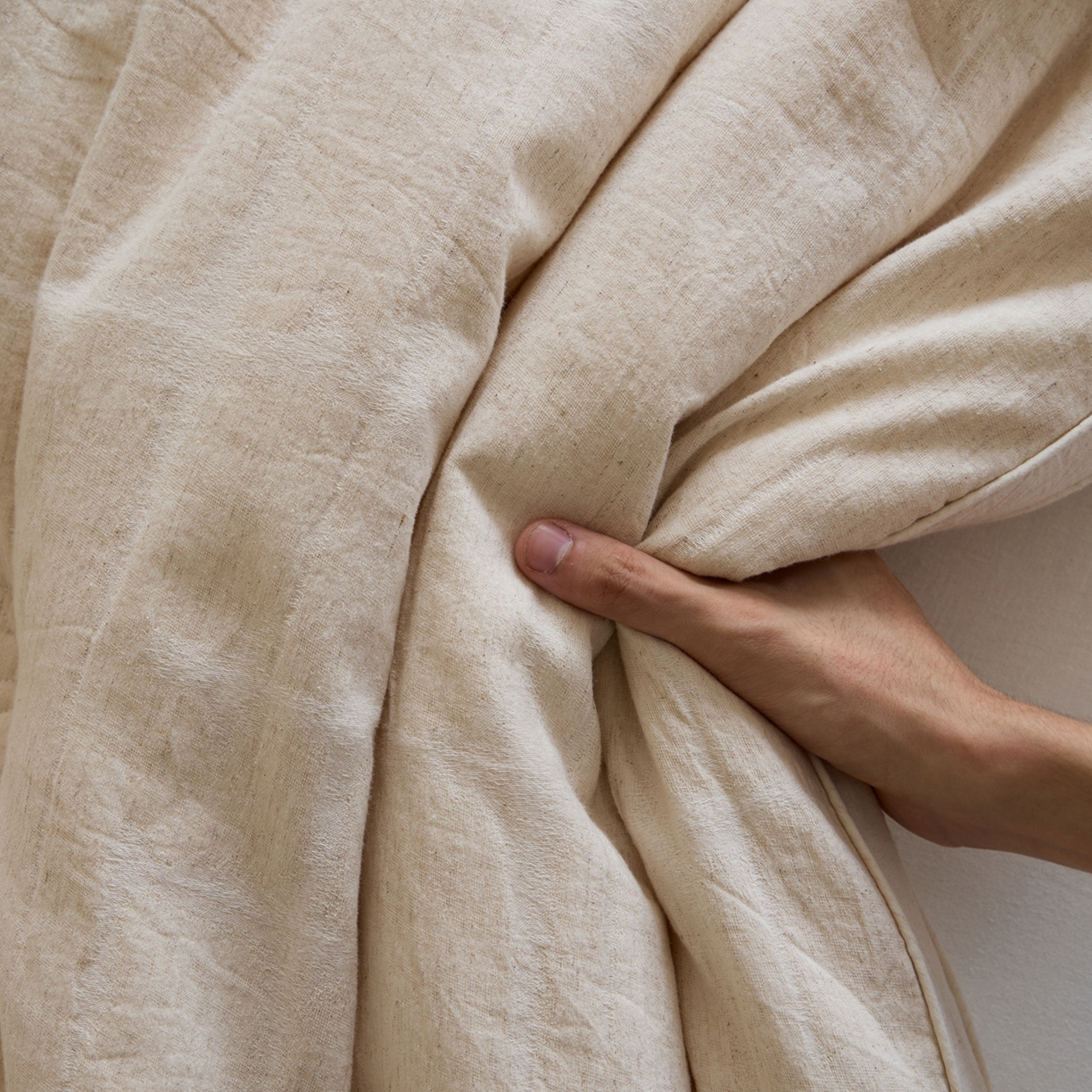 91家纺网 家纺一手货源 找家纺 一加一 2025新款棉麻大提花抗菌被子被芯 无限之光