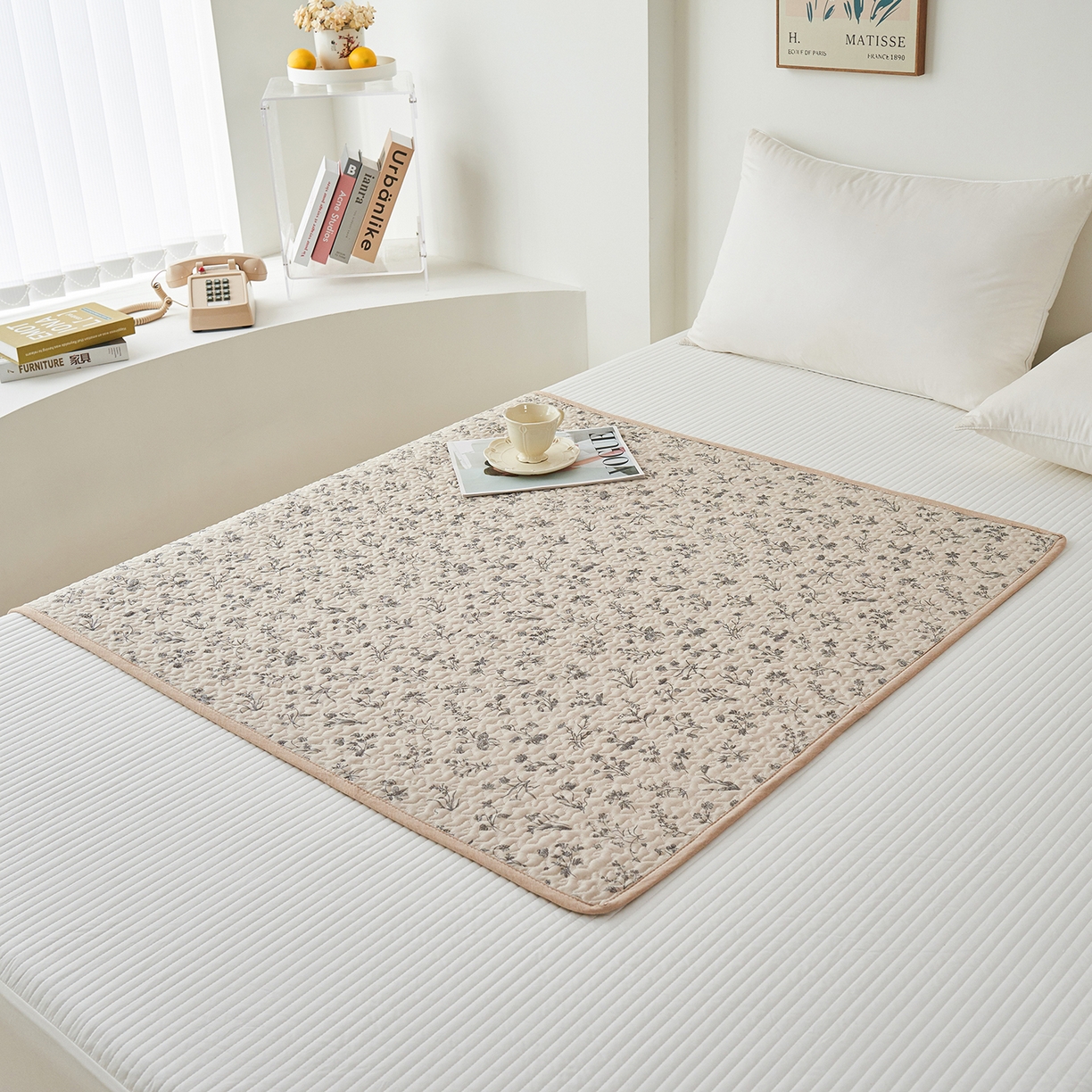 91家纺网 家纺一手货源 找家纺 （总）拾小柒 2025年新款全棉双层纱防水隔脏姨妈垫护理垫隔尿垫