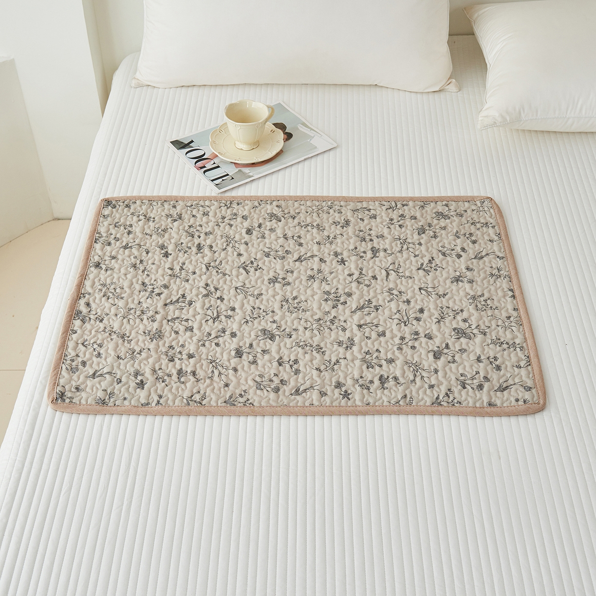 91家纺网 家纺一手货源 找家纺 （总）拾小柒 2025年新款全棉双层纱防水隔脏姨妈垫护理垫隔尿垫