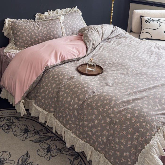 91家纺网 家纺一手货源 找家纺 （总）狂想家 2025新款全棉纯棉法式复古风四件套