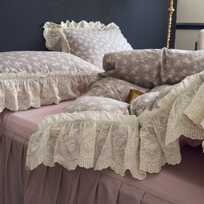 91家纺网 家纺一手货源 找家纺 （总）狂想家 2025新款全棉纯棉法式复古风四件套