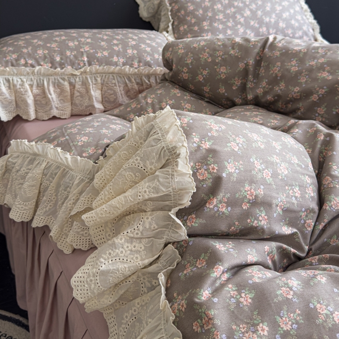 91家纺网 家纺一手货源 找家纺 （总）狂想家 2025新款全棉纯棉法式复古风四件套