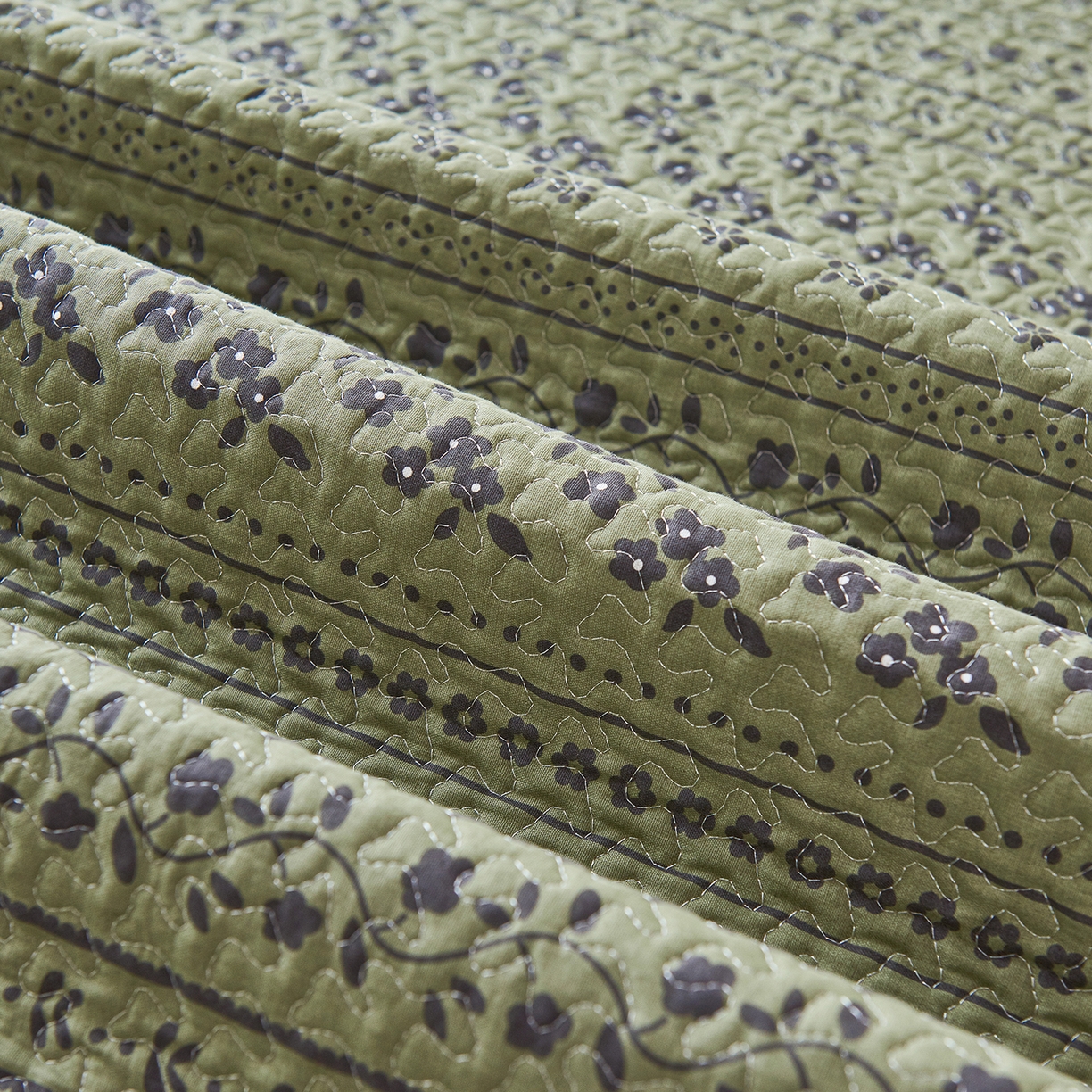 91家纺网 家纺一手货源 找家纺 拾小柒 2025年新款全棉双层纱防水隔脏姨妈垫护理垫隔尿垫 爱丽丝花园（透气款）