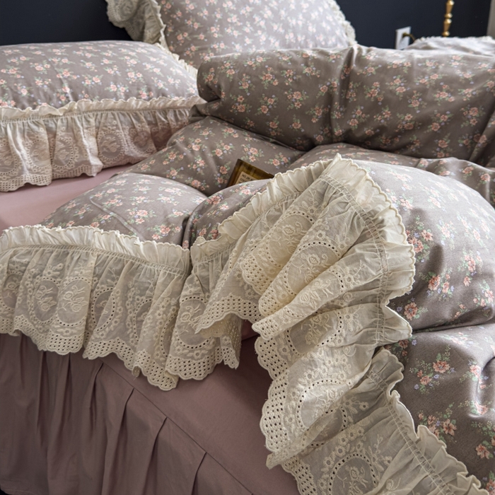 91家纺网 家纺一手货源 找家纺 （总）狂想家 2025新款全棉纯棉法式复古风四件套