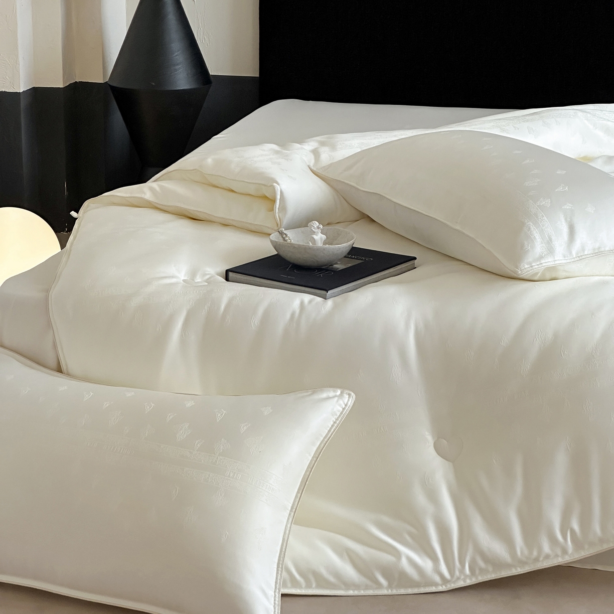 91家纺网 家纺一手货源 找家纺 （总）一加一 2025新款锦瑟御丝提花蚕丝大豆中科抗菌被子被芯