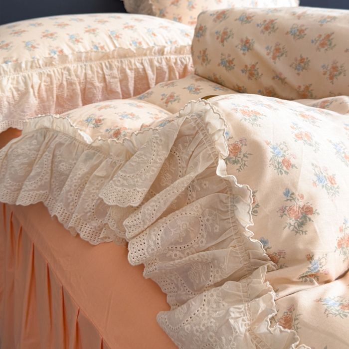 91家纺网 家纺一手货源 找家纺 狂想家 2025新款全棉纯棉法式复古风四件套 假日庄园