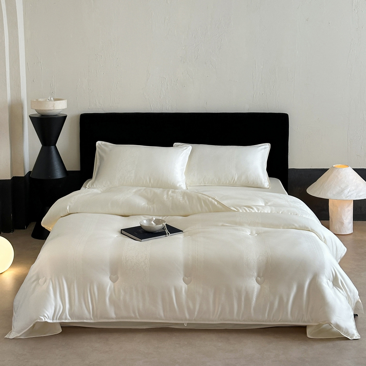 91家纺网 家纺一手货源 找家纺 一加一 2025新款锦瑟御丝提花蚕丝大豆中科抗菌被子被芯 柔眠逸梦