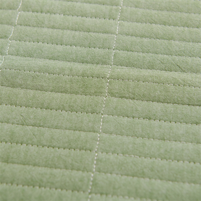 91家纺网 家纺一手货源 找家纺 拾小柒 2025新款全棉色织水洗棉防水隔脏姨妈垫护理垫 浅绿色