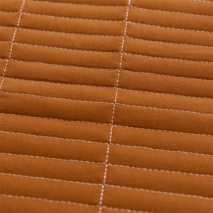 91家纺网 家纺一手货源 找家纺 拾小柒 2025新款全棉色织水洗棉防水隔脏姨妈垫护理垫 焦糖色