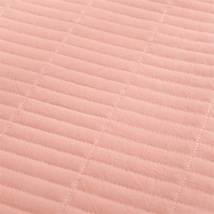 91家纺网 家纺一手货源 找家纺 拾小柒 2025新款全棉色织水洗棉防水隔脏姨妈垫护理垫 粉玉色