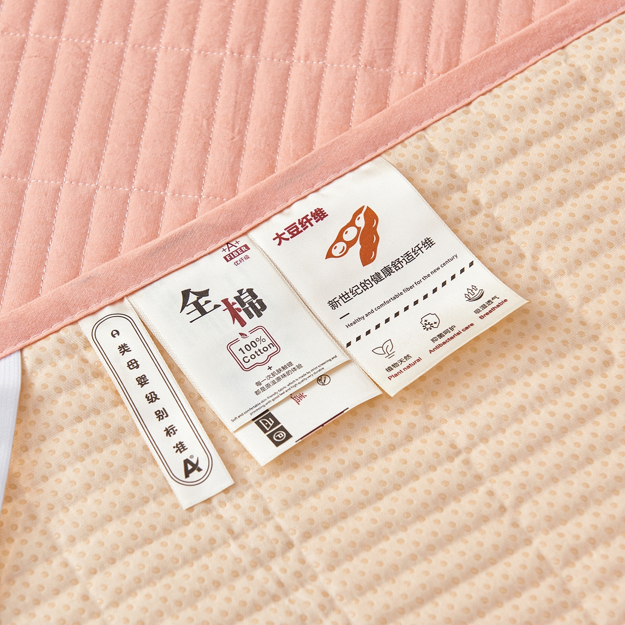 91家纺网 家纺一手货源 找家纺 （总）拾小柒 2025新款A类全棉水洗棉床盖防水隔尿床护垫防滑隔脏姨妈垫