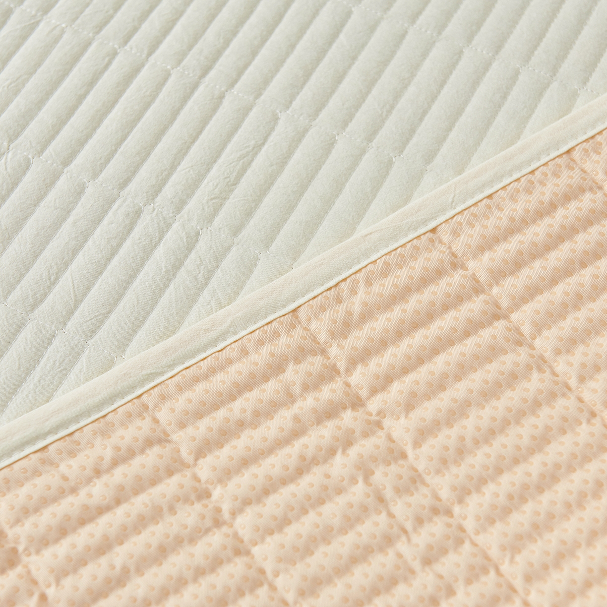 91家纺网 家纺一手货源 找家纺 拾小柒 2025新款A类全棉水洗棉床盖防水隔尿床护垫防滑隔脏姨妈垫 鹅黄色