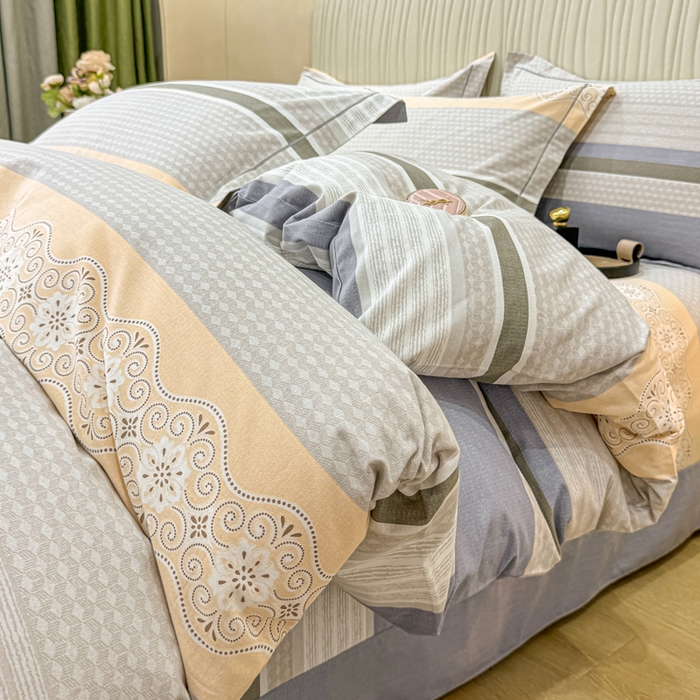 91家纺网 家纺一手货源 找家纺 （总）木易家居 2025新款100%全棉纯棉加厚四件套（礼盒包装）（提供买家秀）