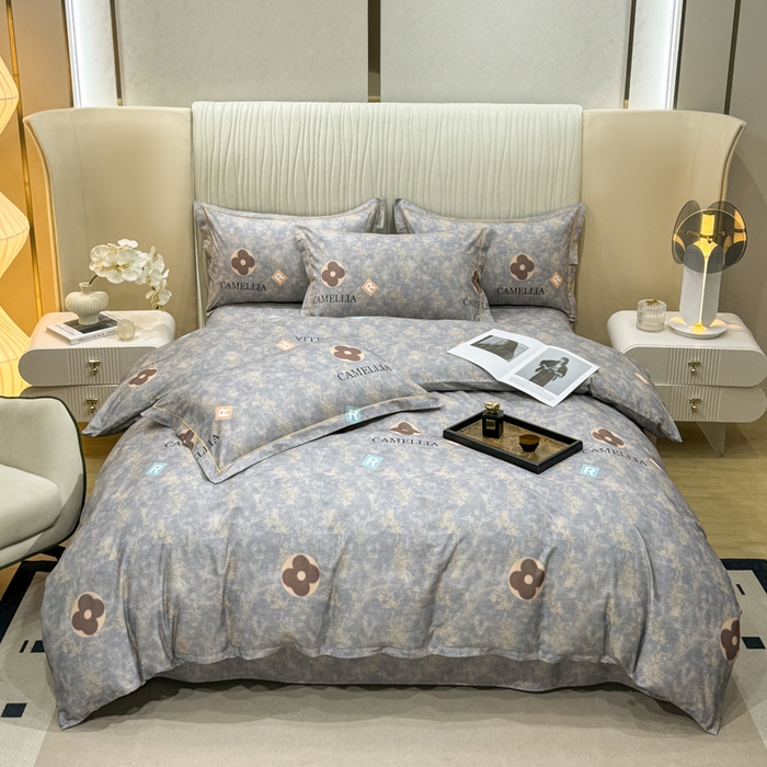 木易家居 2026新款100%全棉纯棉加厚四件套（礼盒包装）（提供买家秀） 华贵之旅