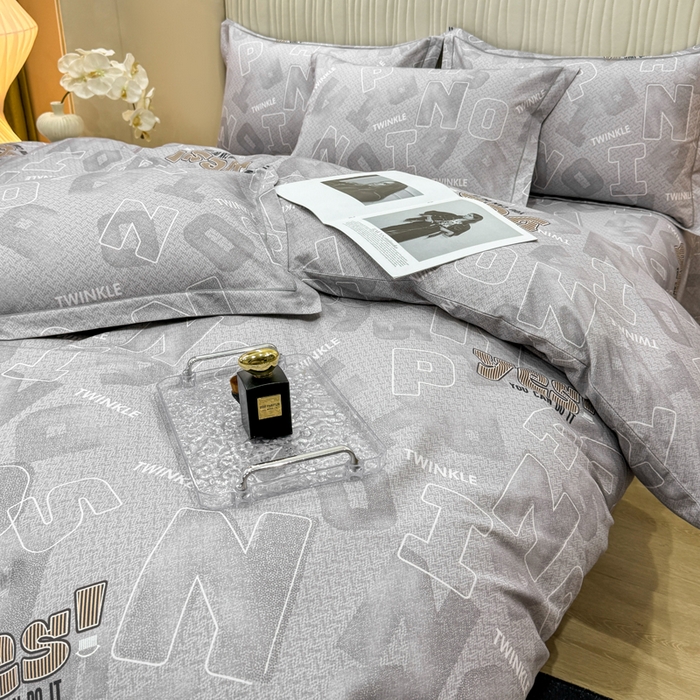 91家纺网 家纺一手货源 找家纺 木易家居 2026新款100%全棉纯棉加厚四件套（礼盒包装）（提供买家秀） 时尚元素