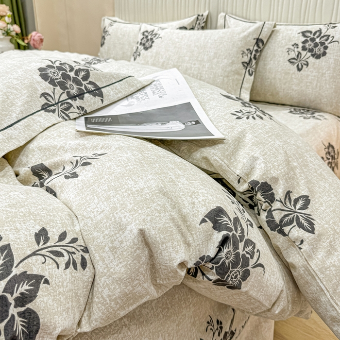 91家纺网 家纺一手货源 找家纺 木易家居 2026新款100%全棉纯棉加厚四件套（礼盒包装）（提供买家秀） 薇薇安