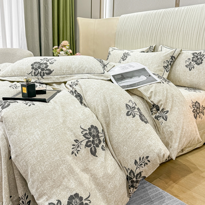 91家纺网 家纺一手货源 找家纺 木易家居 2026新款100%全棉纯棉加厚四件套（礼盒包装）（提供买家秀） 薇薇安