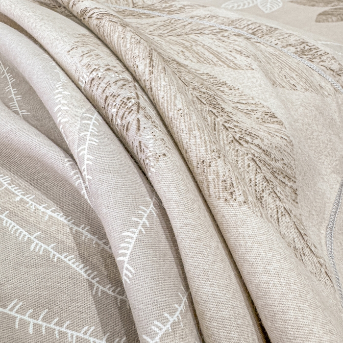 91家纺网 家纺一手货源 找家纺 木易家居 2026新款100%全棉纯棉加厚四件套（礼盒包装）（提供买家秀） 香山红叶-咖