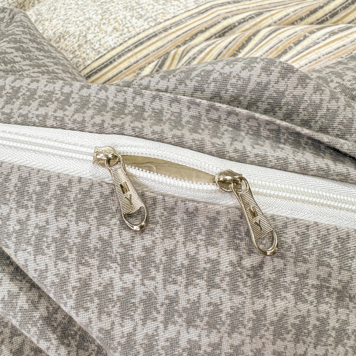 91家纺网 家纺一手货源 找家纺 木易家居 2026新款100%全棉纯棉加厚四件套（礼盒包装）（提供买家秀） 亚马逊-灰