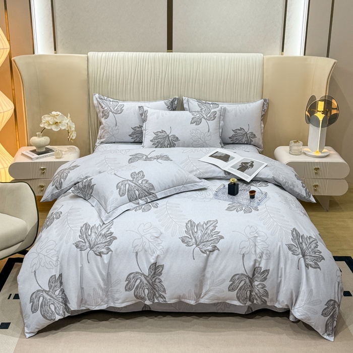 木易家居 2026新款100%全棉纯棉加厚四件套（礼盒包装）（提供买家秀） 一叶知秋