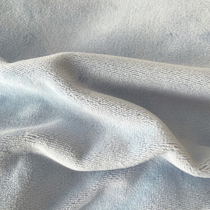 91家纺网 家纺一手货源 找家纺 顺兴家居 2025新款简约纯色双拼牛奶绒四件套（风格一） 婴儿蓝+奶昔黄