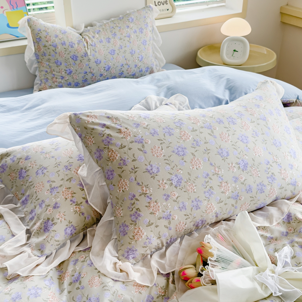 91家纺网 家纺一手货源 找家纺 （总）橘子家 2025新款云纱四件套