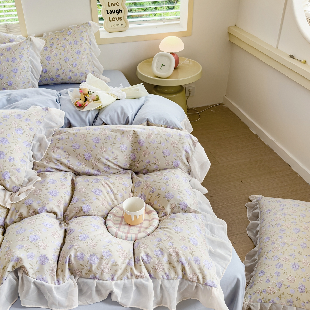 91家纺网 家纺一手货源 找家纺 （总）橘子家 2025新款云纱四件套