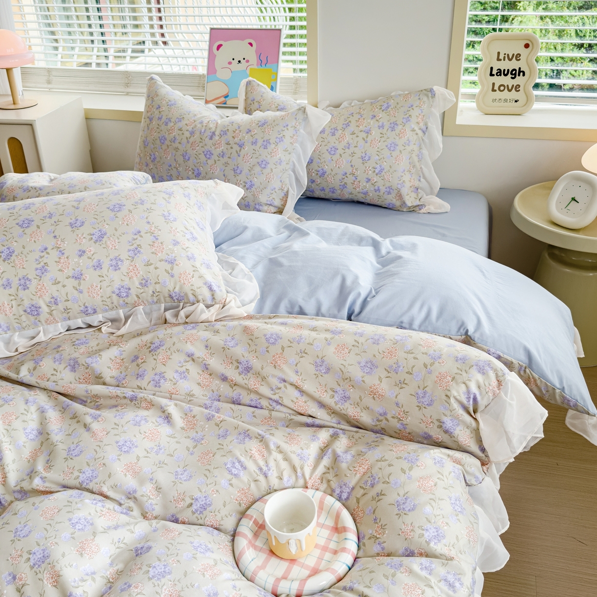 91家纺网 家纺一手货源 找家纺 （总）橘子家 2025新款云纱四件套