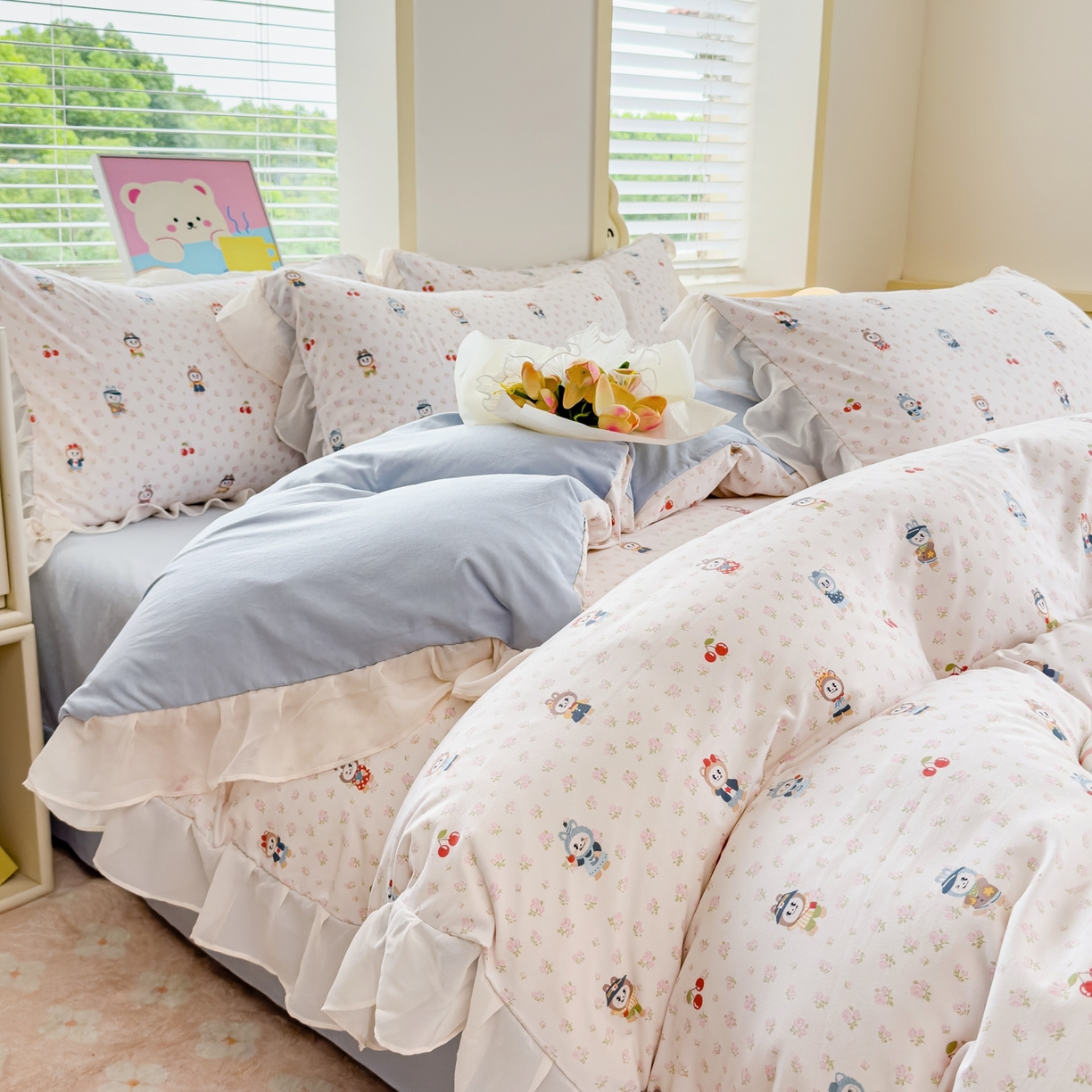 橘子家 2025新款云纱四件套 拉布布