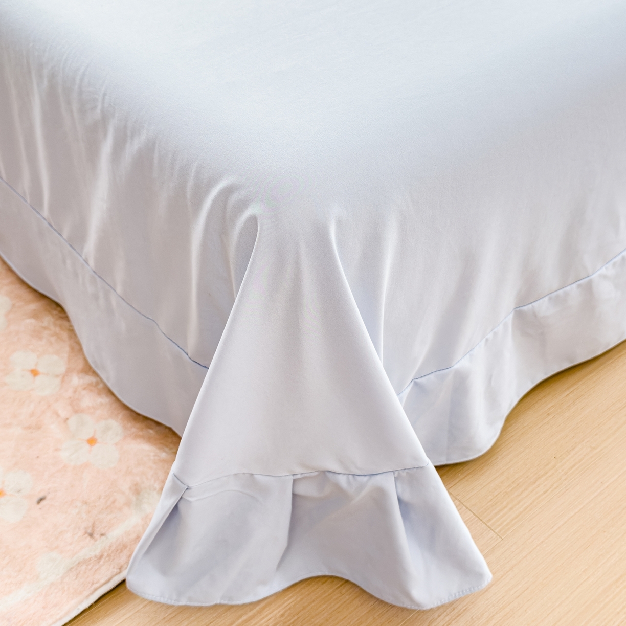 91家纺网 家纺一手货源 找家纺 橘子家 2025新款云纱四件套 拉布布