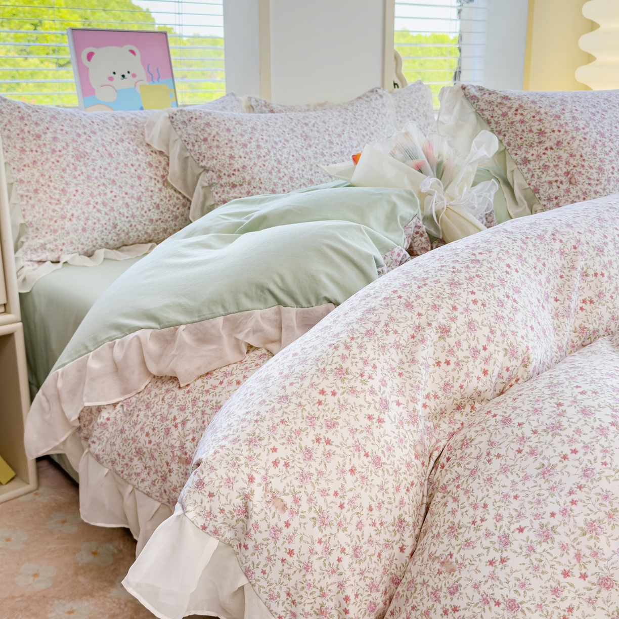 橘子家 2025新款云纱四件套 兰亭序