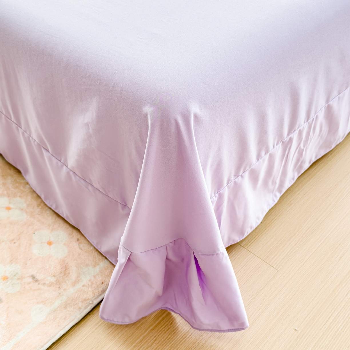 91家纺网 家纺一手货源 找家纺 橘子家 2025新款云纱四件套 十里桃花