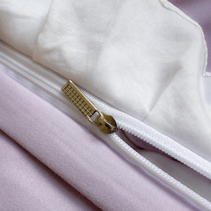 91家纺网 家纺一手货源 找家纺 易禾家纺 2025新款韩版卡通兔毛贴布绣水洗棉四件套学生宿舍三件套-炸毛小猫 炸毛小猫——雾紫