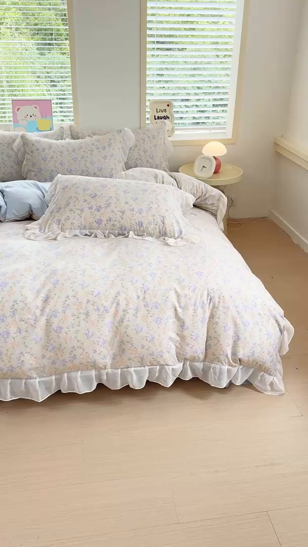 91家纺网 家纺一手货源 找家纺 （总）橘子家 2025新款云纱四件套