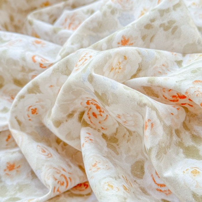 91家纺网 家纺一手货源 找家纺 橘子家 2025新款云纱四件套 花雨梦