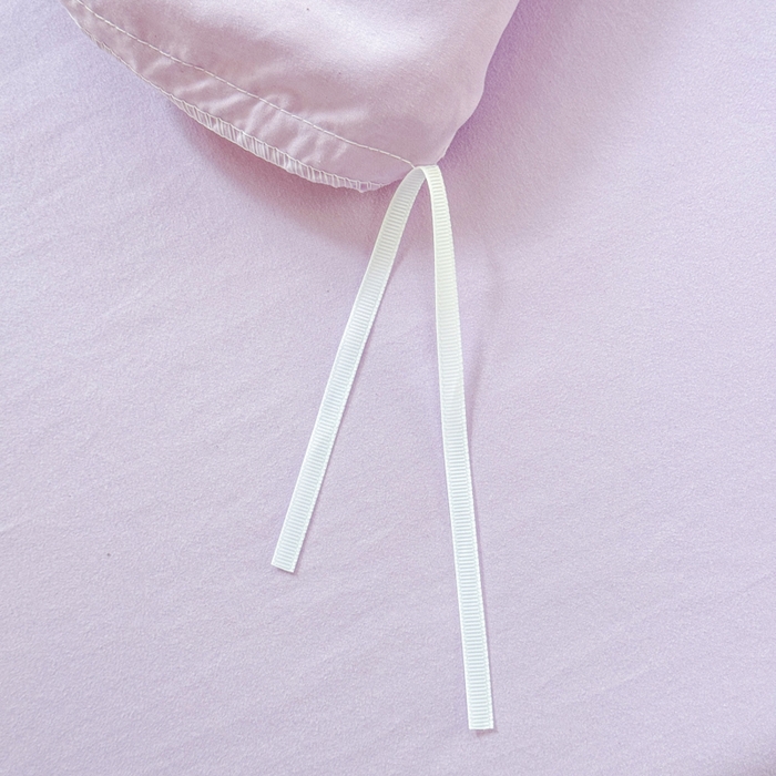 91家纺网 家纺一手货源 找家纺 橘子家 2025新款云纱四件套 甜梦