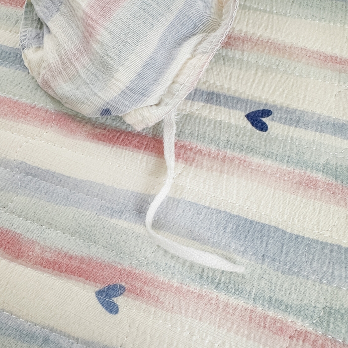 91家纺网 家纺一手货源 找家纺 尚美 2025新款法式小黑边云感四件套床盖款 爱心兰