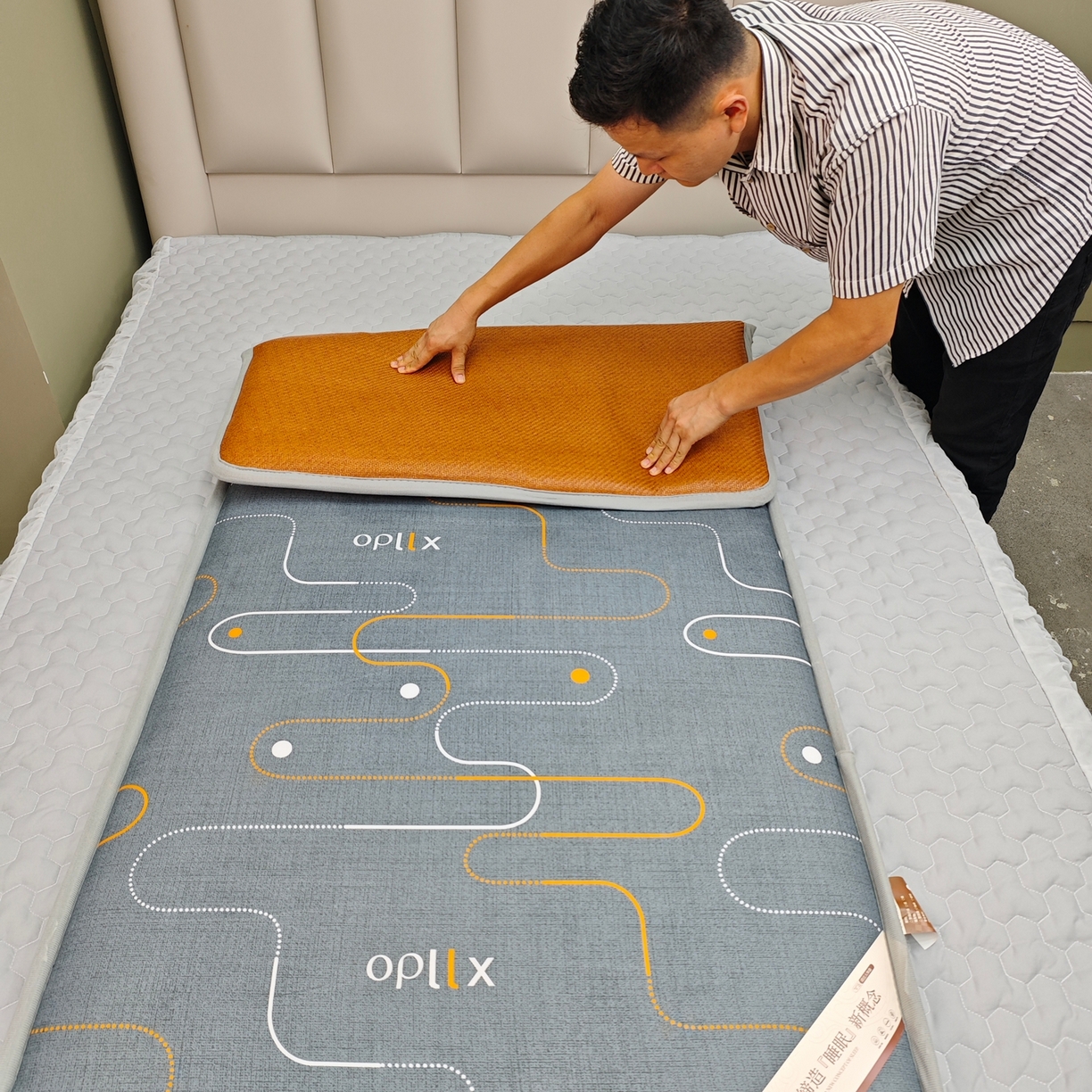 91家纺网 家纺一手货源 找家纺 （总）正欣·被子·床垫 2025新款700g印尼藤席冬夏两用床垫学生床垫