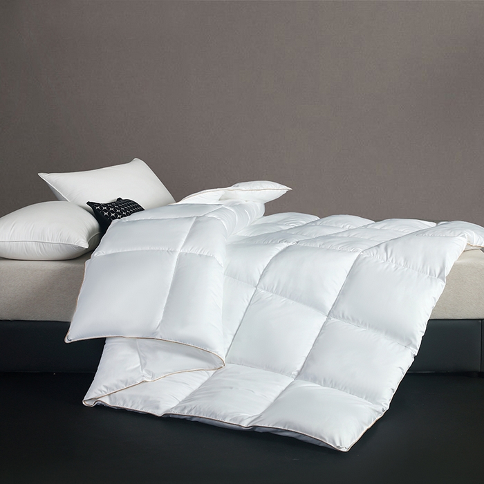 91家纺网 家纺一手货源 找家纺 2025新款加厚羽丝绒被子酒店被芯被子白丝绒棉被空调被（提供买家秀） 暖白色