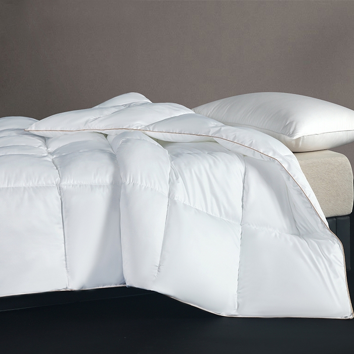 91家纺网 家纺一手货源 找家纺 2025新款加厚羽丝绒被子酒店被芯被子白丝绒棉被空调被（提供买家秀） 暖白色