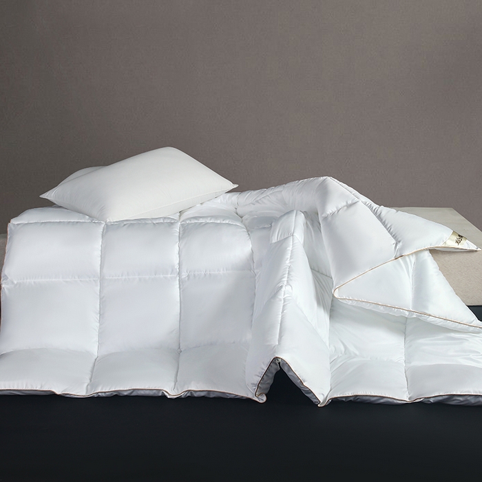 91家纺网 家纺一手货源 找家纺 2025新款加厚羽丝绒被子酒店被芯被子白丝绒棉被空调被（提供买家秀） 暖白色