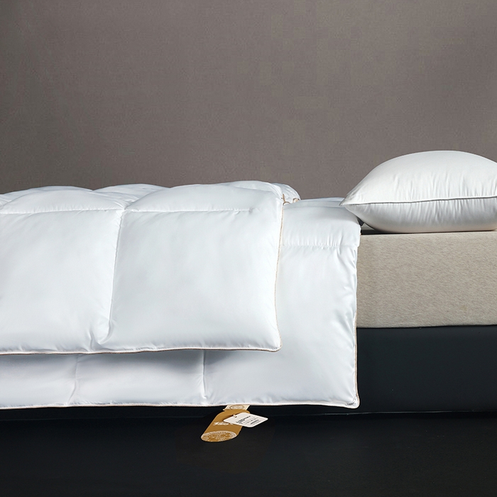 91家纺网 家纺一手货源 找家纺 2025新款加厚羽丝绒被子酒店被芯被子白丝绒棉被空调被（提供买家秀） 暖白色