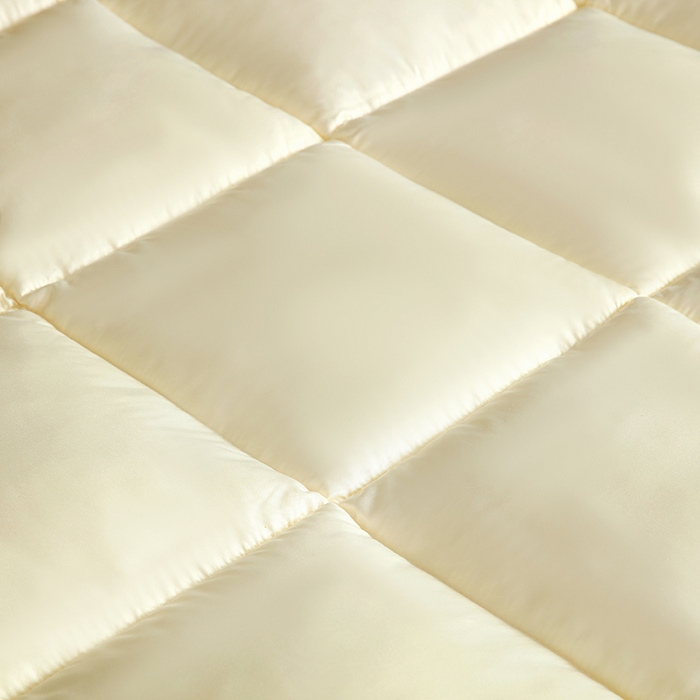 91家纺网 家纺一手货源 找家纺 2025新款加厚羽丝绒被子酒店被芯被子白丝绒棉被空调被（提供买家秀） 暖米色